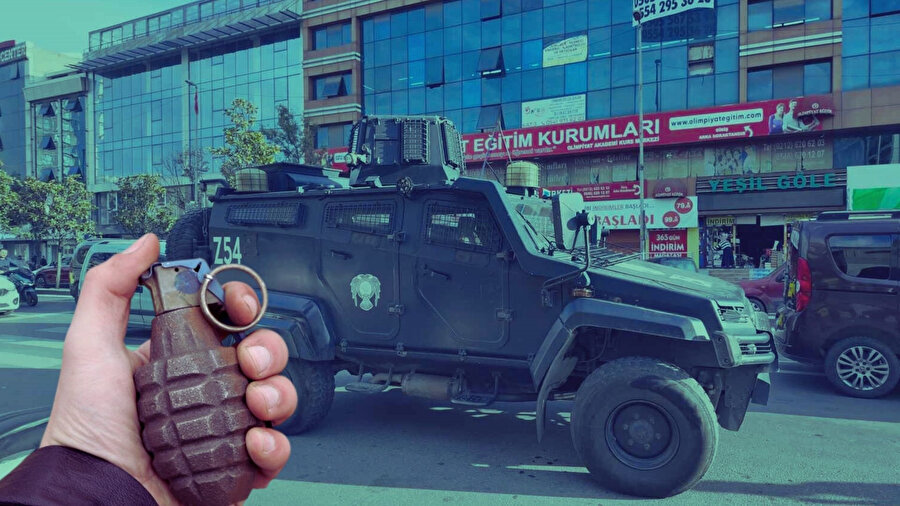 Otele el bombası atıldı