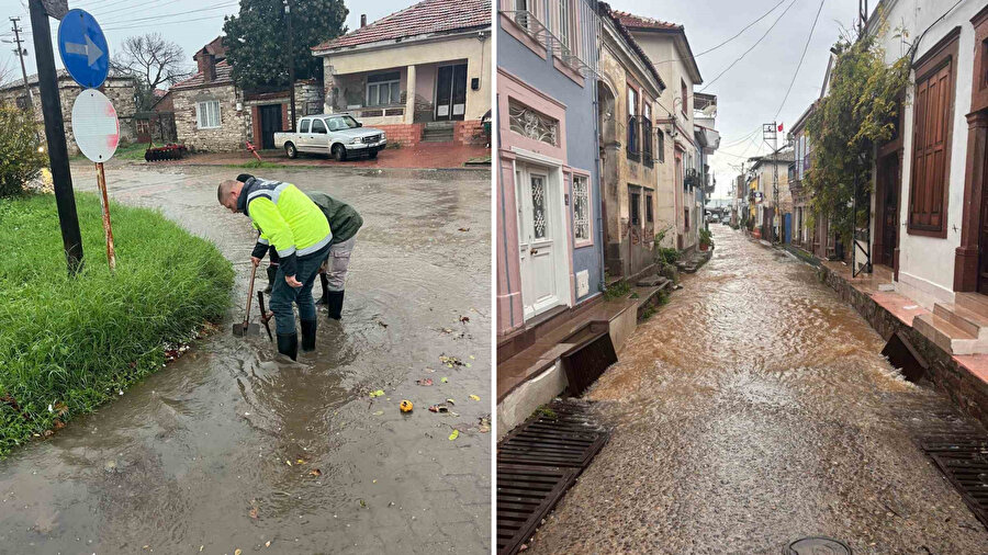Yollar ve enerji hatları çöktü: Ayvalık’ta sağanak yağış hayatı felç etti