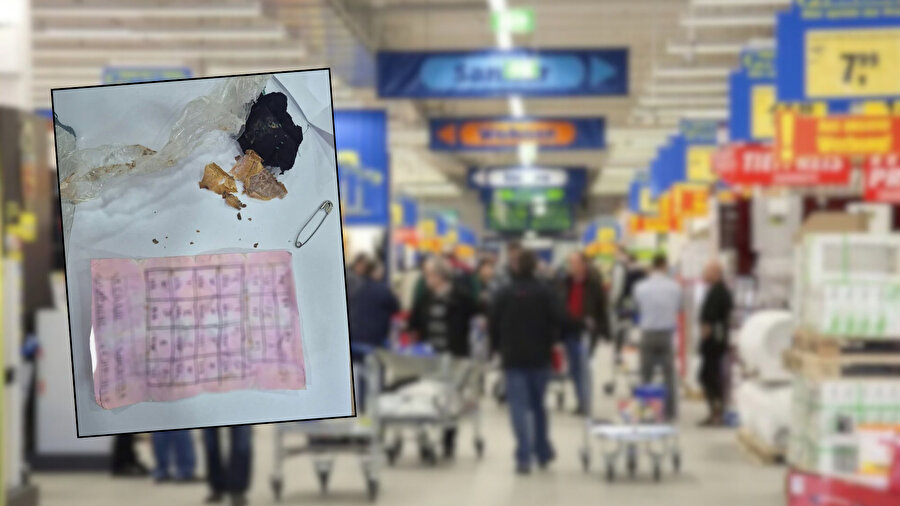 Yapı markette raflardan muska çıktı