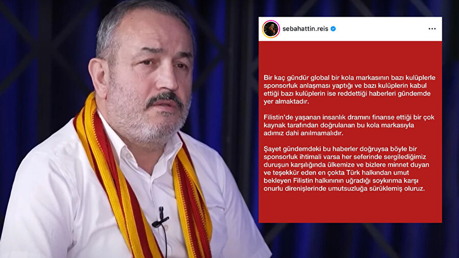 Galatasaray tribün lideri Sebahattin Şirin.