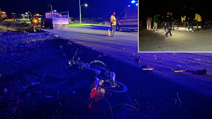 Motosikletin sürücüsünün dişlerini telefon ışığıyla aradılar