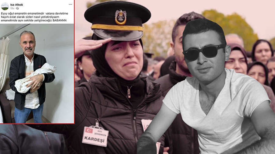 Şehit olan astsubay Altıok’un bebeği dünyaya geldi