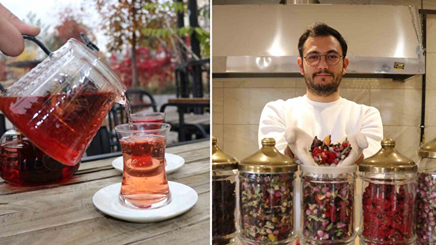 Kış çayı dediğin böyle olur: Müşterilerle birlikte isim konuyor! Hem şifa hem görsel şölen