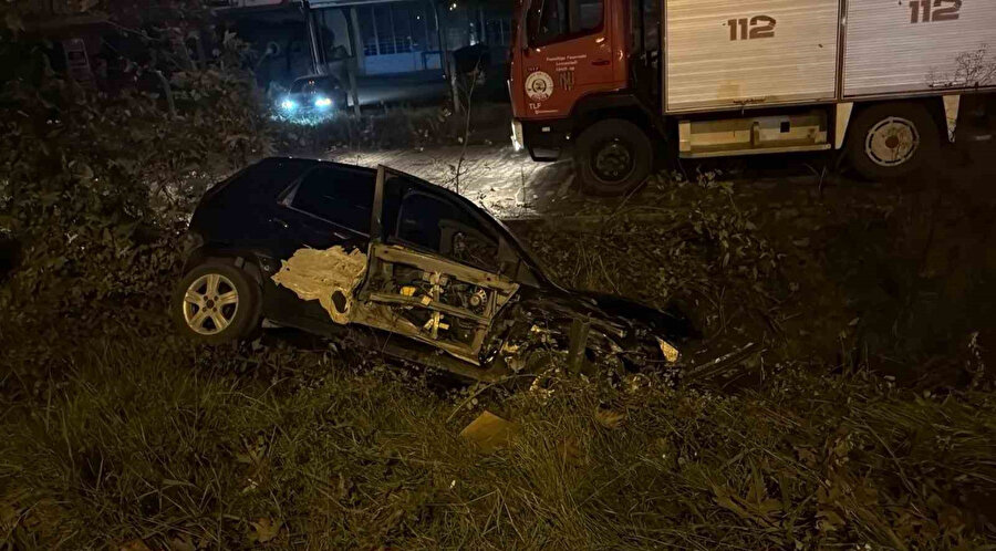 Zonguldak'ta otomobil şarampole uçtu: İki yaralı