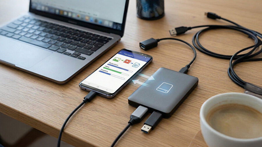 Android internetsiz yedekleme