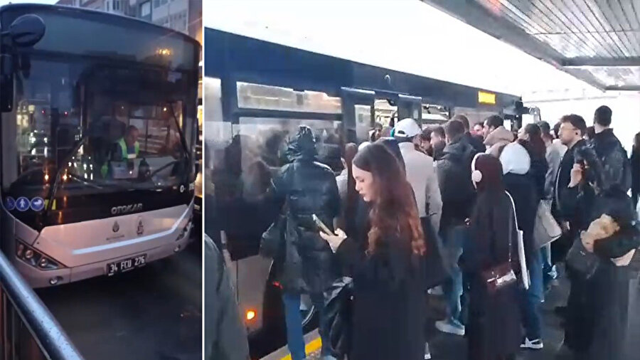 İstanbul Avcılar’da metrobüs arızalandı, duraklarda yoğunluk oluştu