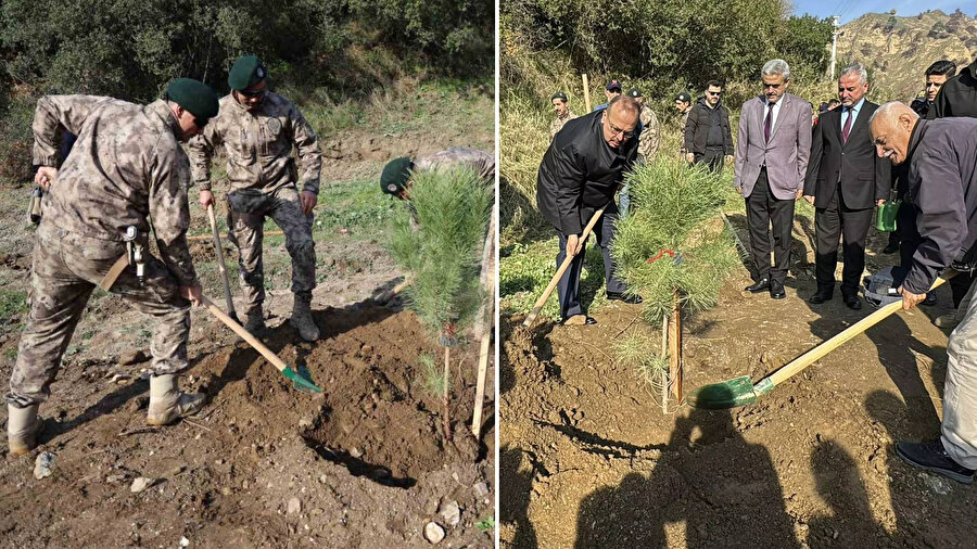 Aydın'da 33 şehit polis anısına 333 fidan dikildi.