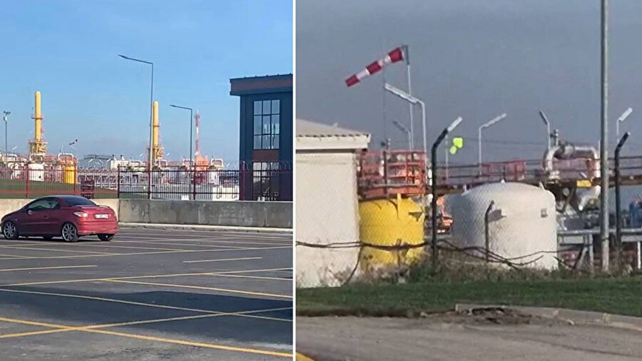 Silivri Botaş tesislerinde yangın.