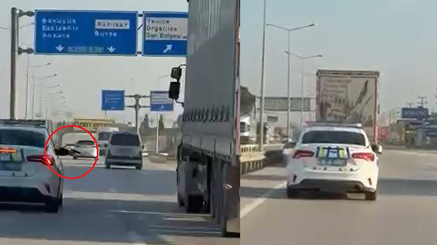 İnegöl’de nefes kesen takip: Polis, kaçan TIR sürücüsünü lastiklere nişan alarak durdurdu