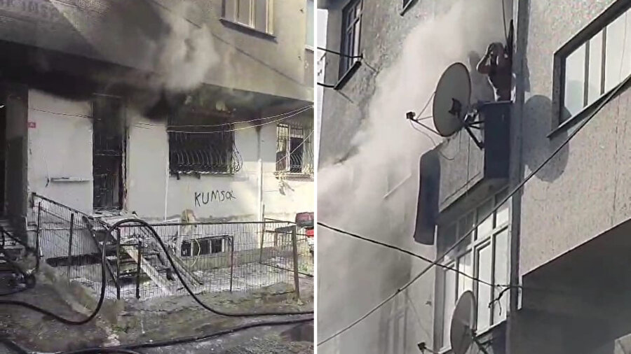 ​Gaziosmanpaşa'da 4 katlı binada yangın paniği: 3 kişi dumandan etkilendi