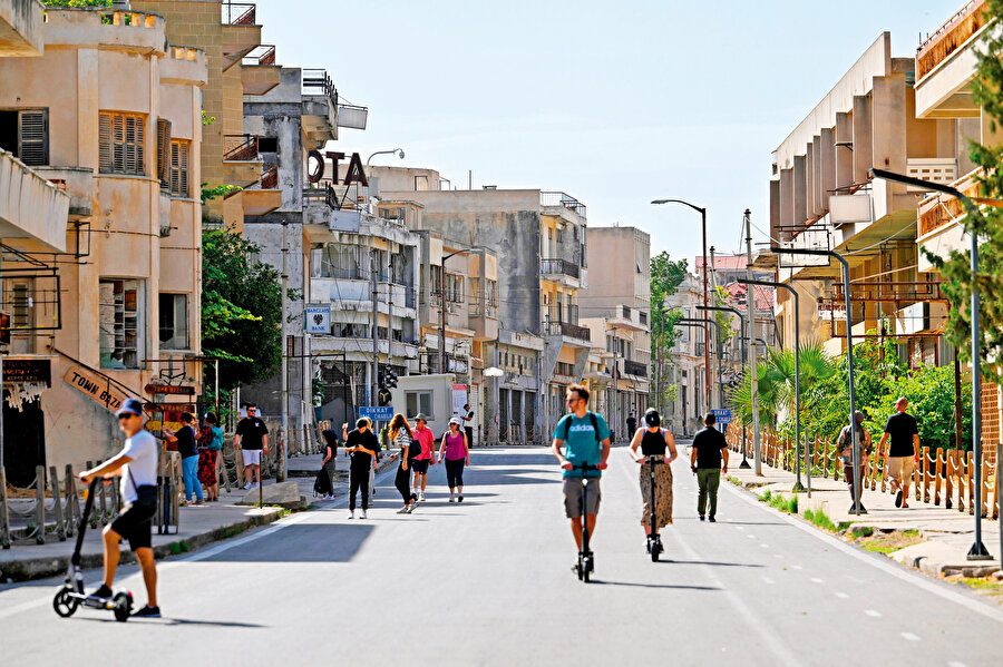 Kıbrıs'ın kapalı Maraş bölgesi.