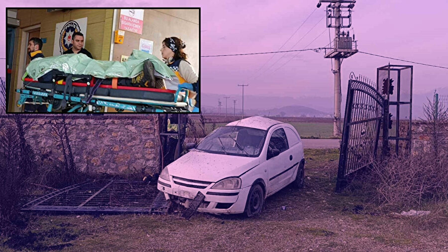 Otomobilde bayılan sürücü donmak üzereyken bulundu