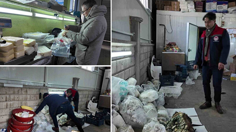 Karaman’da son kullanma tarihi geçen peynir ve tereyağlarına el konuldu.