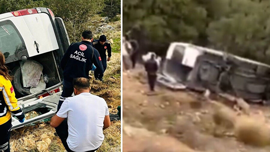 Gaziantep’te tarım işçilerini taşıyan minibüs şarampole uçtu