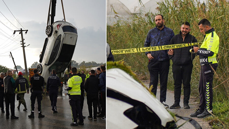En acı bekleyiş: Kaza yapan eşinin cenazesinin çıkarılmasını gözyaşlarıyla izledi! 'Ben ne diyeceğim üç çocuğuma'