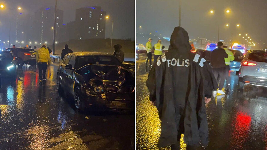 TEM Otoyolu’nda sağanak sonrası zincirleme kaza: 7 araç birbirine girdi