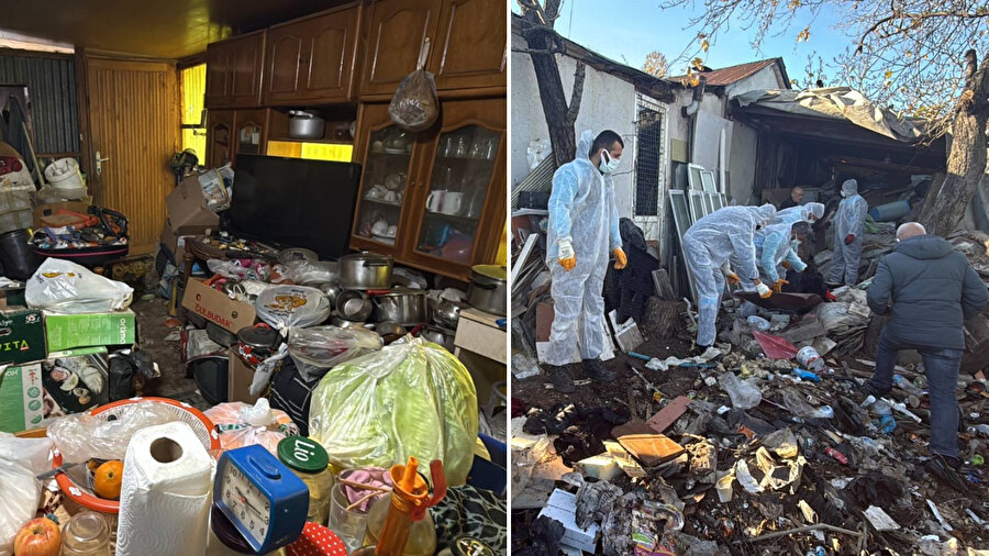 Trabzon'da seferberlik! Üç evden tonlarca çöp çıktı... Çöp evler bir bir temizlendi