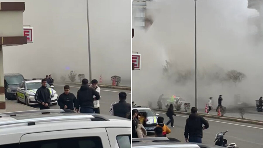 Gaziantep’te ağır hasarlı bina korna sesiyle çöktü