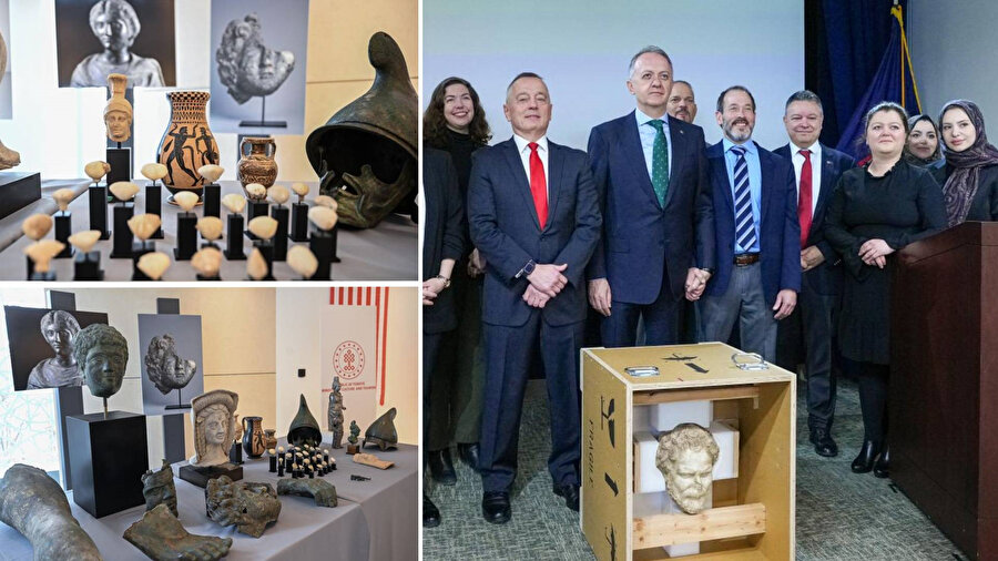 ABD’de 41 tarihi eser Türkiye’ye iade edildi.