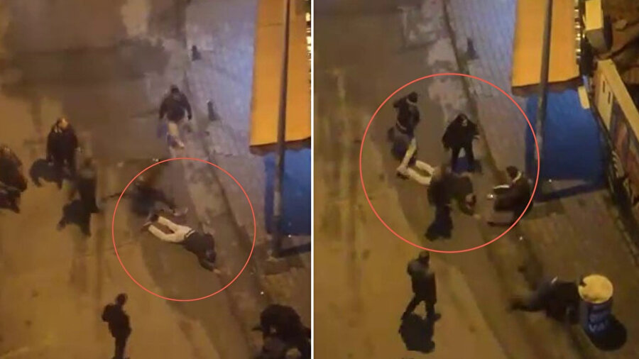 Yoldan geçen araca laf attı, hastanelik oldu