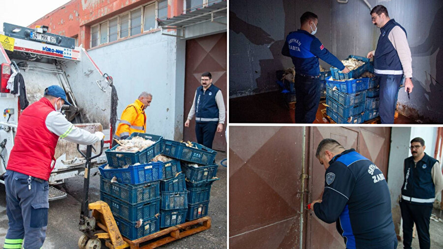 Adana’da depoda kokmuş 25 kasa tavuk ele geçirildi.