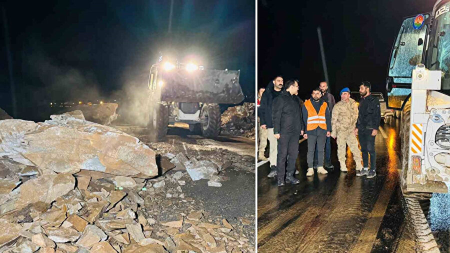 Kaymakam ve ekibi saniyelerle kurtuldu: Şırnak’ta yol açarken faciadan döndüler
