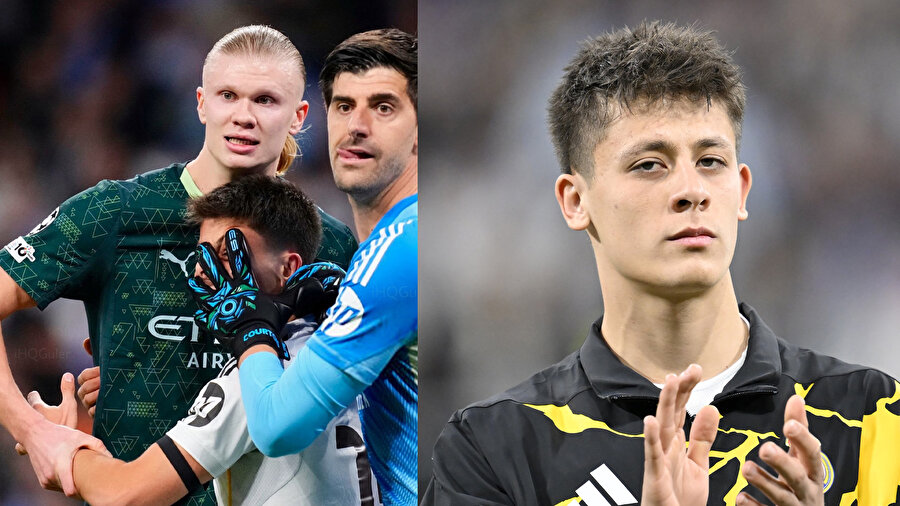 Arda Güler sosyal medyada gündem oldu: R. Madrid - M. City maçında Haaland ile eşleştiği anlar...