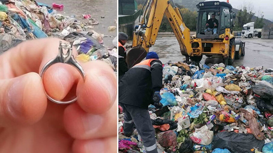 Şaşırtan kurtarma operasyonu: Çöp yığınında kaybolan pırlanta yüzük, bir saate sahibine ulaştı!