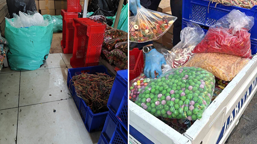 Kaçak atölye basıldı, tonlarca ürün imha edildi