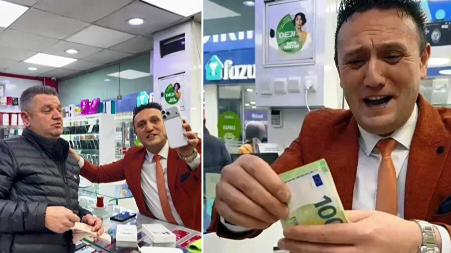 Samsunlu telefoncunun tepkisi viral oldu