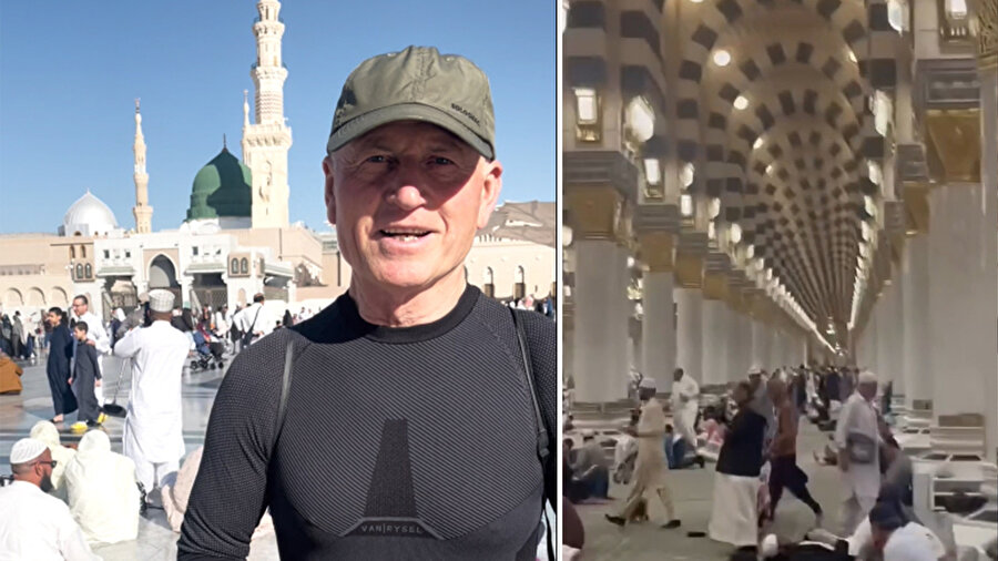 68 yaşında umre azmi: Bisikletle 3 bin 450 kilometre aşıp Medine’ye ulaştı