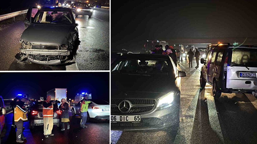 Bolu’da TEM Otoyolu kilitlendi: Zincirleme kazada 7 kişi yaralandı