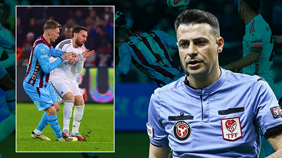 Trabzonspor-Beşiktaş maçında kırmızı kart tartışması: Orkun'un pozisyonu tartışmalara sebep oldu: Trio yorumladı