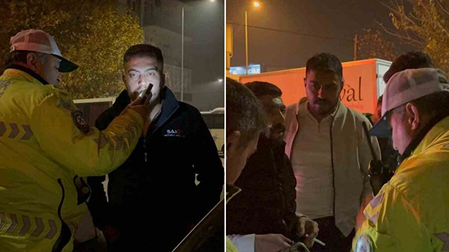 Polisten kaçan sürücü yakalanınca yakınları ekiplere tepki gösterdi