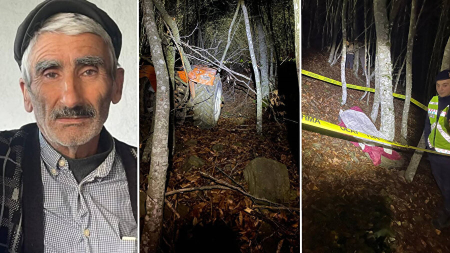 Amasya’da traktör uçuruma devrildi.