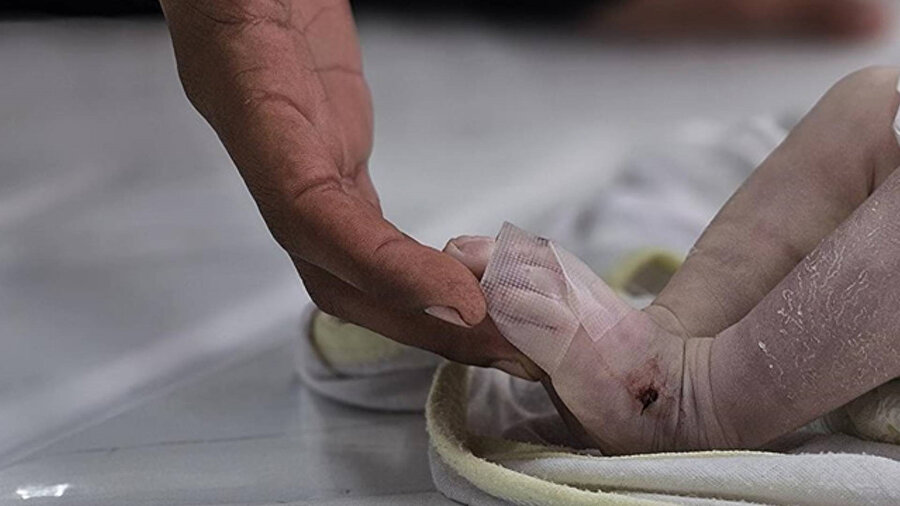 Gazze'de bir bebek daha soğuktan​ hayatını kaybetti.