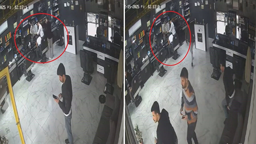 Herkes kaçtı, kuaför saç kesmeye devam etti