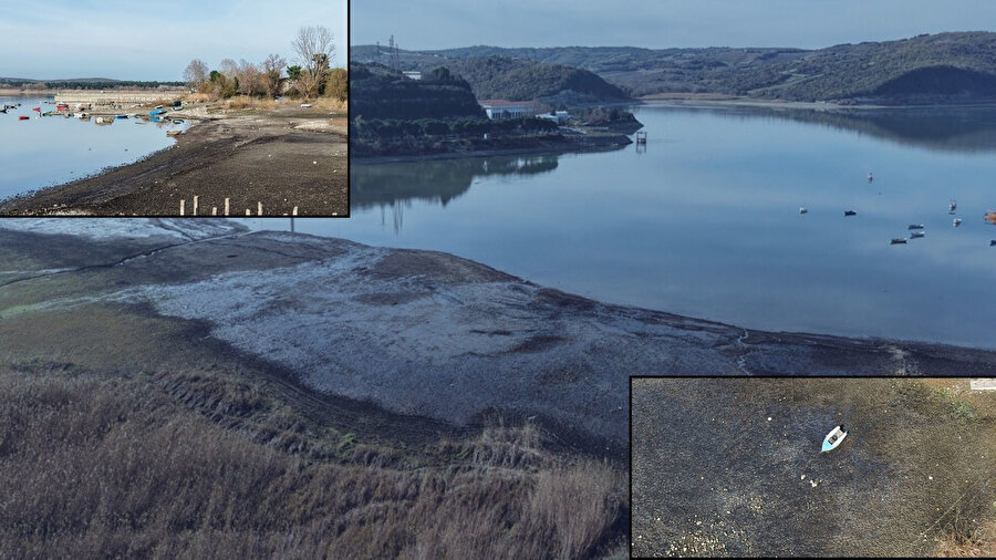 Yağışlar yetmedi: İstanbul barajları yeniden düşüşte! Terkos'ta tekneler karaya oturdu