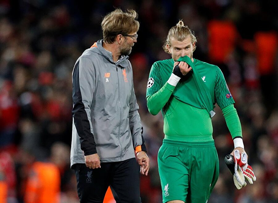 Jürgen Klopp ve Loris Karius