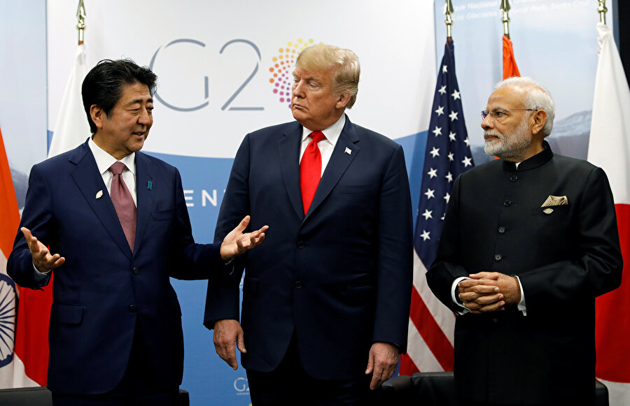 Japonya Başbakanı Şinzo Abe ve ABD Başkanı Donald Trump G20 Liderler Zirvesi'nde bir araya gelmişti.