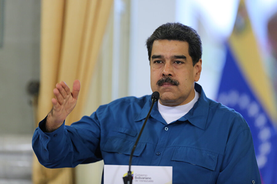 Venezuela Devlet Başkanı Nicols Maduro, ülkesinin durumuna ilişkin bir basın açıklaması yaptı.
