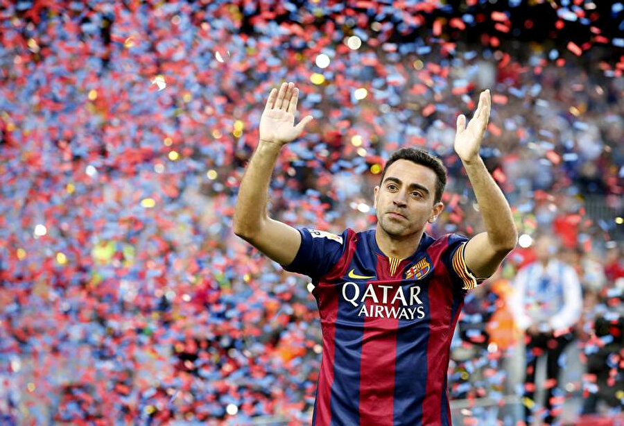 Xavi, 2015'te Barcelona'ya konfetiler altında veda etmişti.