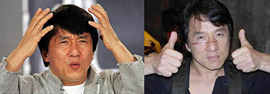 Jackie Chan ve dublörü

