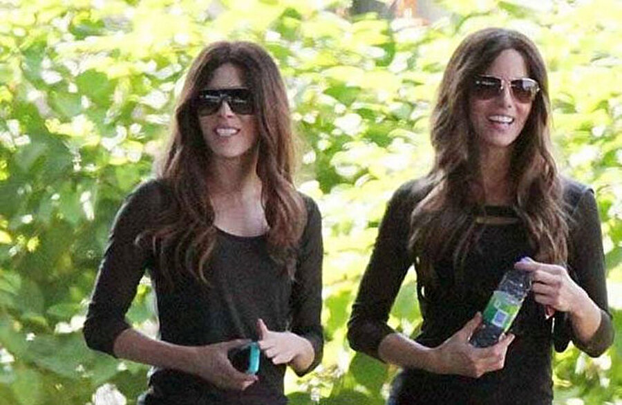 Kate Beckinsale ve dublörü
