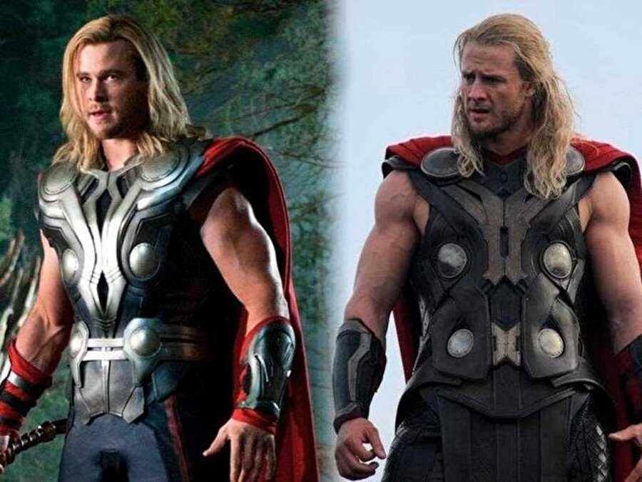 Chris Hemsworth ve doblörü Bobby Holland Hanton
