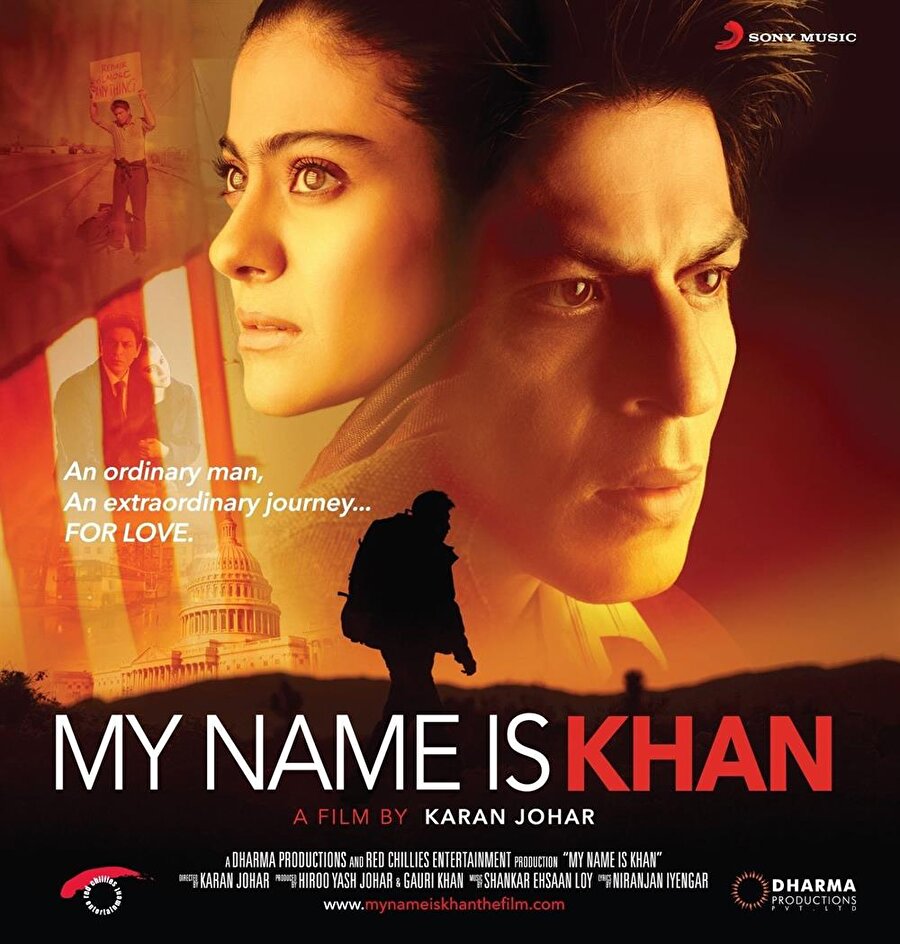 My Name is Khan (2010)
Tür: Dram, Gerilim, Romantik
Süre: 165 Dak.
Yönetmen: Karan Johar
Oyuncular: Shahrukh Khan, Kajol , Kenton Duty , Mackenzie Firgens , Zarina Wahab
Senaryo: Shibani Bathija, Niranjan Iyengar
Yapımcı: Karan Johar , Gauri Khan
IMDB: 8.6/10

Rızvan Khan (Shahrukh Khan) küçüklüğünü annesiyle (Zarina Vahab) ıssız bir yerde geçiren bir müslümandır. Annesi öldükten sonra Amerika'ya küçük kardeşinin yanına gider. Orada tanıştığı ve aşık olduğu Mandira (Kajol) adında dul ve Hindu bir kadın ile evlenir. Rızvan Khan aynı zamanda da Asperger sendromu hastasıdır. Bu hastalık Otizm rahatsızlığının bir çeşididir ve ömür boyu süren, sosyal etkileşime ve iletişime zarar veren, sınırlı ve tekrarlanan davranışlara yol açan beynin gelişimini engelleyen bir rahatsızlıktır. 11 Eylül saldırılarından sonra Mandira'nın oğlu faşist kesimler tarafından döverek öldürülür. Öldürülme sebebi annesi evlendikten sonra Khan soyadını almış olmalarıdır. Bunun üzerine Mandira Rizvan'i terk eder. Rizvan ne zaman geri gelebileceğini sorunca, Mandira ona Amerika Birleşik Devletleri başkanına gidip, adının Khan olduğunu ama bir terörist olmadığını açıklamasını ve ondan sonra geri gelmesini söyler. Rizvan hastalığı dolayısıyla bunu ciddiye alır ve yolculuğuna başlar. Başkan Obama ile görüşüp ile buluşmadan geri dönmeyecektir ve ona diyecektir ki: "Sayın Başkan, benim adım Khan ve ben bir terörist değilim."