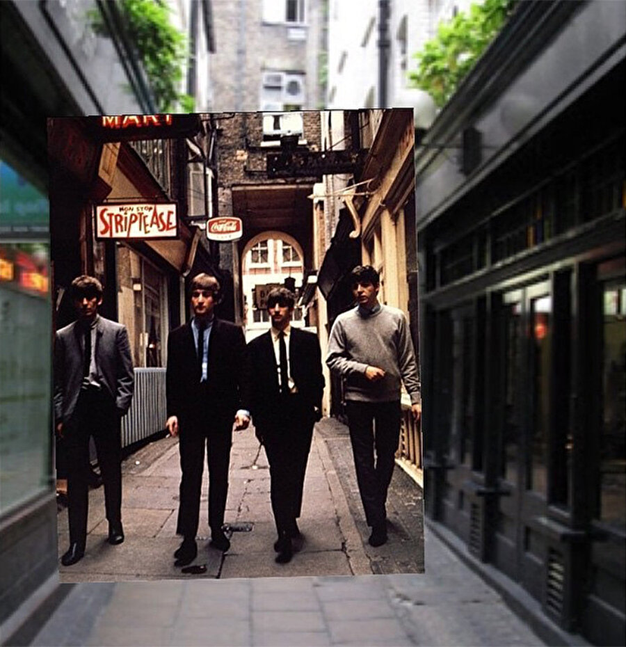 
                                    İngiltere'nin efsanevi grubu "The Beatles"(George Harrison, John Lennon, Ringo Starr, Paul McCartney)
                                