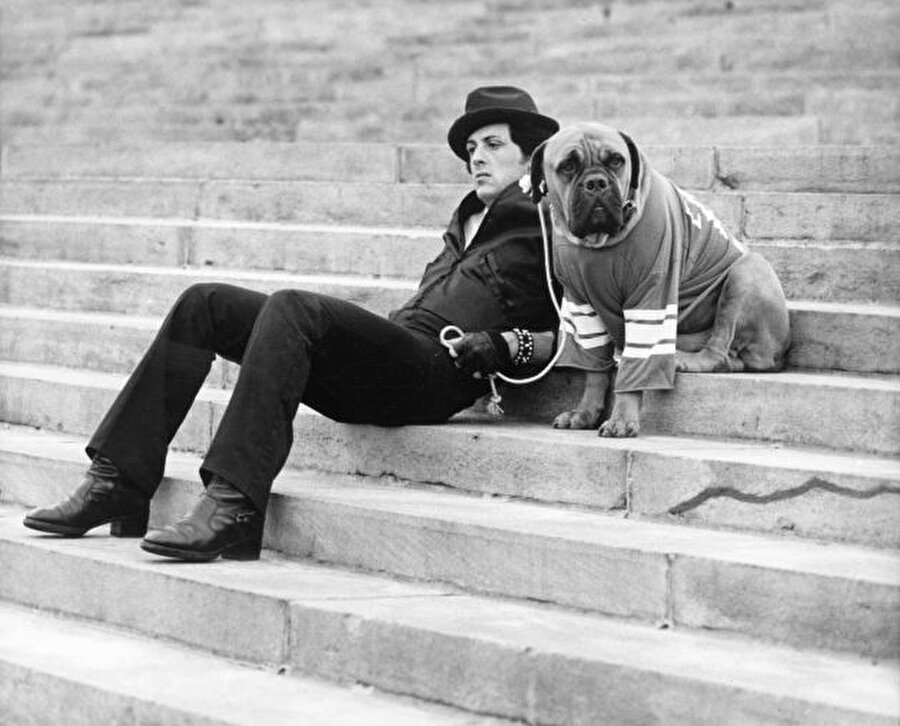 Stallone bankadaki son 106 dolarıyla New York'a gitmeye karar verir. Köpeği Butkus'la yola düşen Stallone, New Jersey otogarında günlerce kalır. Sonunda çok sevdiği köpeğine yiyecek alamadığı için 25 dolara satmak zorunda kalır. 

                                    
                                    
                                    
                                    
                                    
                                    Önemli bir ayrıntıyı buraya not düşmekte yarar var. Filmdeki Rocky'nin köpeği Butkus, Stallone'nin gerçek hayattaki köpeğidir.
                                
                                
                                
                                
                                
                                