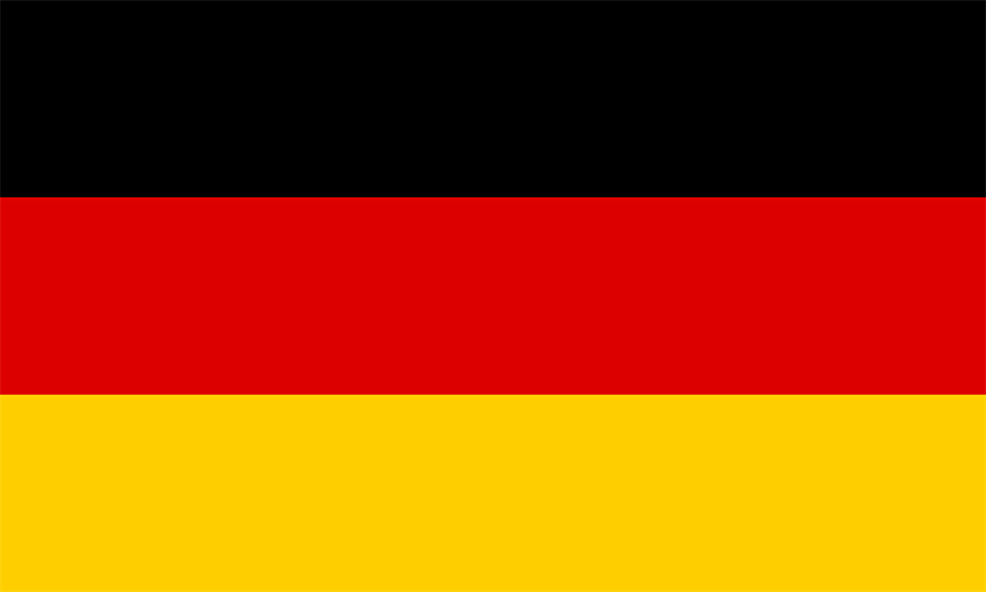 Almanya
Birlik, hak ve özgürlük 
Alman vatanı için 

Kardeşçe, yürekle ve elele 

Bu uğurda çaba gösterelim 

Birlik, hak ve özgürlük 

Mutluluğun simgesi 

Bu mutluluk içinde parla 

Parla Alman vatanı 


Almanya, Almanya, her şeyin üstünde 

Dünya'daki her şeyin üstünde 

Eğer sürekli direnerek 

Kardeşçe, birlik halinde tutarsa kendini 

Maas'ten Memel'e 

Etch'ten Belt'e varana kadar 

Almanya Almanya her şeyin üstünde 

Dünyadaki her şeyin üstünde.