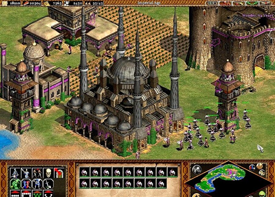 Age Of Empires

                                    
	Yine sevilen strateji oyunlarından olan Age of Empires 2'de Turks olarak karşımıza çıkan Osmanlı, Age of Empires 3'te Ottomans olarak yer alıyor. Oyunda yeniçeri askerlerinin savaş yetenekleri ve ateşli silahları diğer ırakların askerlerine karşı üstünlük sağlamakta. Türkler oyunun en güçlü Irklarından biri.


	Age of Empires 2'de Wonder, Selimiye Camii'nin birebir modeli bile vardır. 

                                